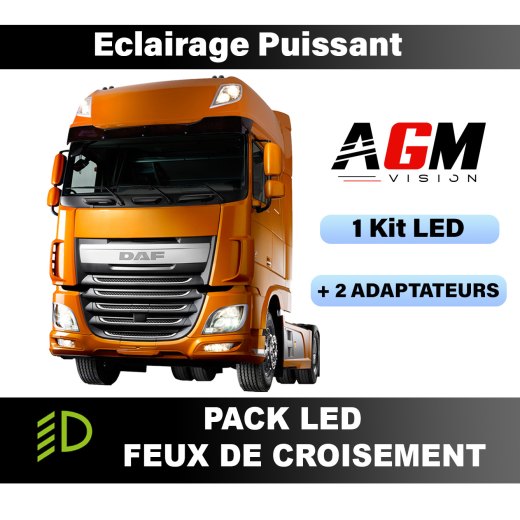 DAF XF 2012～2024用LEDロービームパック - 強力な照明