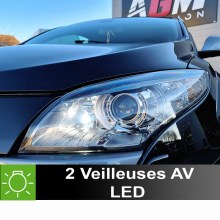 PACK 2 Veilleuses LED Renault Megane 3 année 2008 - 2020