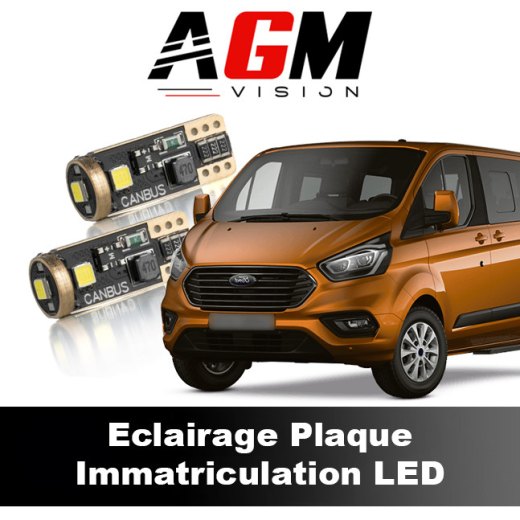 LED kentekenplaatverlichting set Ford Transit Custom van 2017 tot 2023