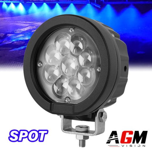 9レンズ付き青色丸型LEDライト スプレー用 - トラクター