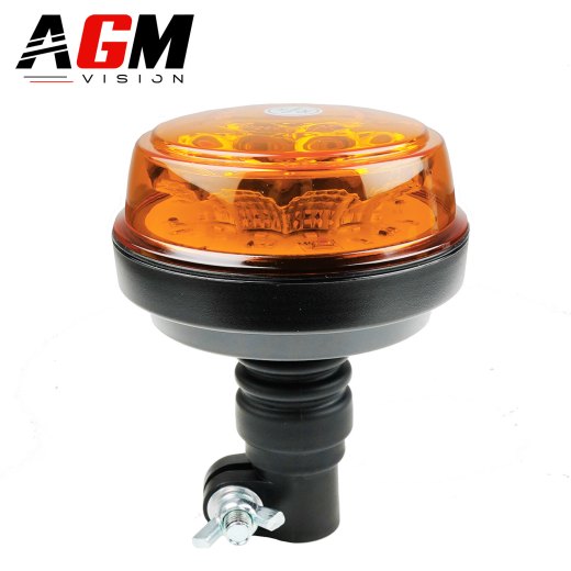 Lampe rotante LED arancione + supporto 12W