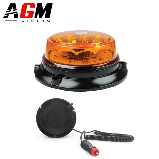 Gyrophare LED orange magnétique 12W
