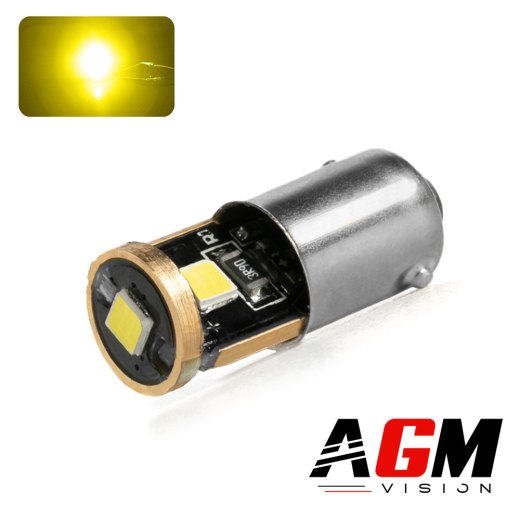 Ampoule LED T4W BA9S ROYAL (JAUNE 3000K)