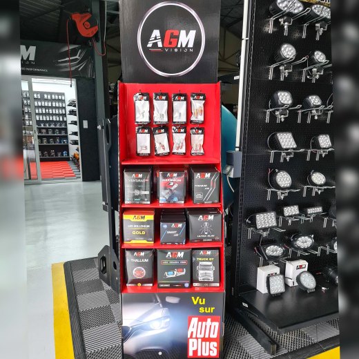 Présentoir carton AGM Vision 180 cm