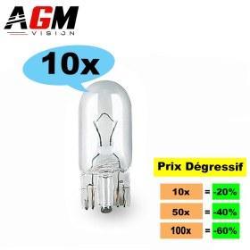 Image de Lot d'ampoules halogènes T10 W5W STANDARD ST-PRO