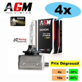 Image de Lot d'ampoules Xénon D3S OPTIMIUM +200% 4500K