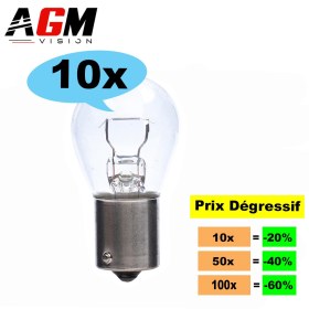 Image de Lot d'ampoules halogènes P21W STANDARD ST-PRO