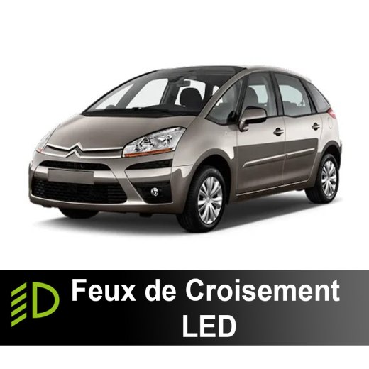 LED-Abblendlicht-Set Citroën C4 Picasso 2006 bis 2013 - 90 Watt - 15300 Lumen