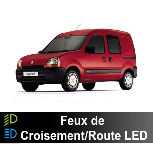 ルノー カングー 1 1997年から2010年用 LEDロービーム/ハイビームパック - 70ワット - 10 100ルーメン