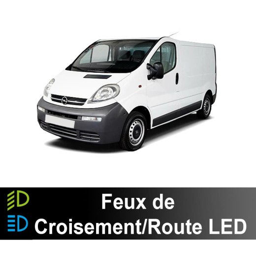 LED dimlicht/grootlicht set Opel Vivaro A 2000 tot 2014 - 70 watt - 11200 lumen