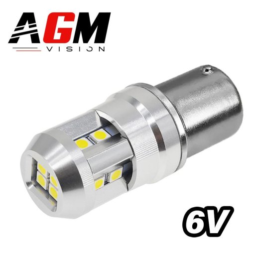 LED Bulb P21/5W-BAY15D SMART 6 Volts (White 6000K)