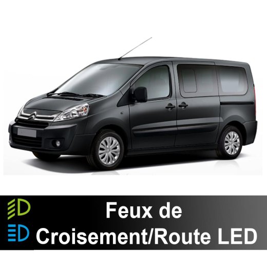 シトロエン ジャンピー 2 2007年～2016年用 LED ロービーム/ハイビーム パック - 70ワット - 11200ルーメン