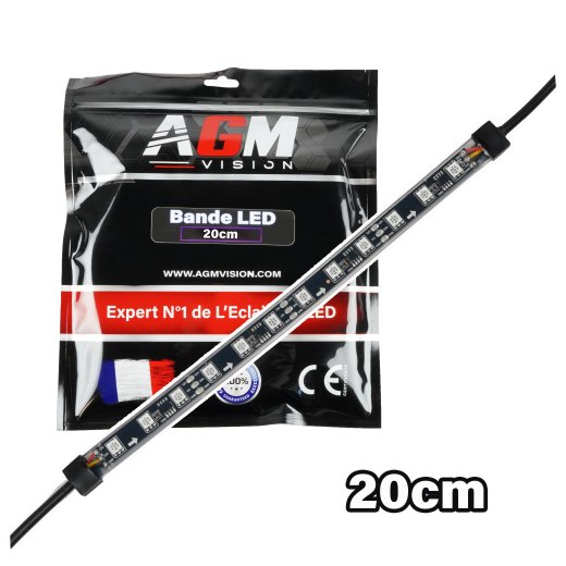 Bande LED 20 cm de rechange pour éclairage sous châssis de voiture