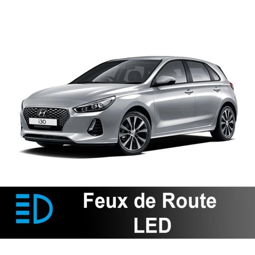 Pack de luces de carretera LED Hyundai I30 3 2017 a 2025 - 90 vatios - 15300 lúmenes