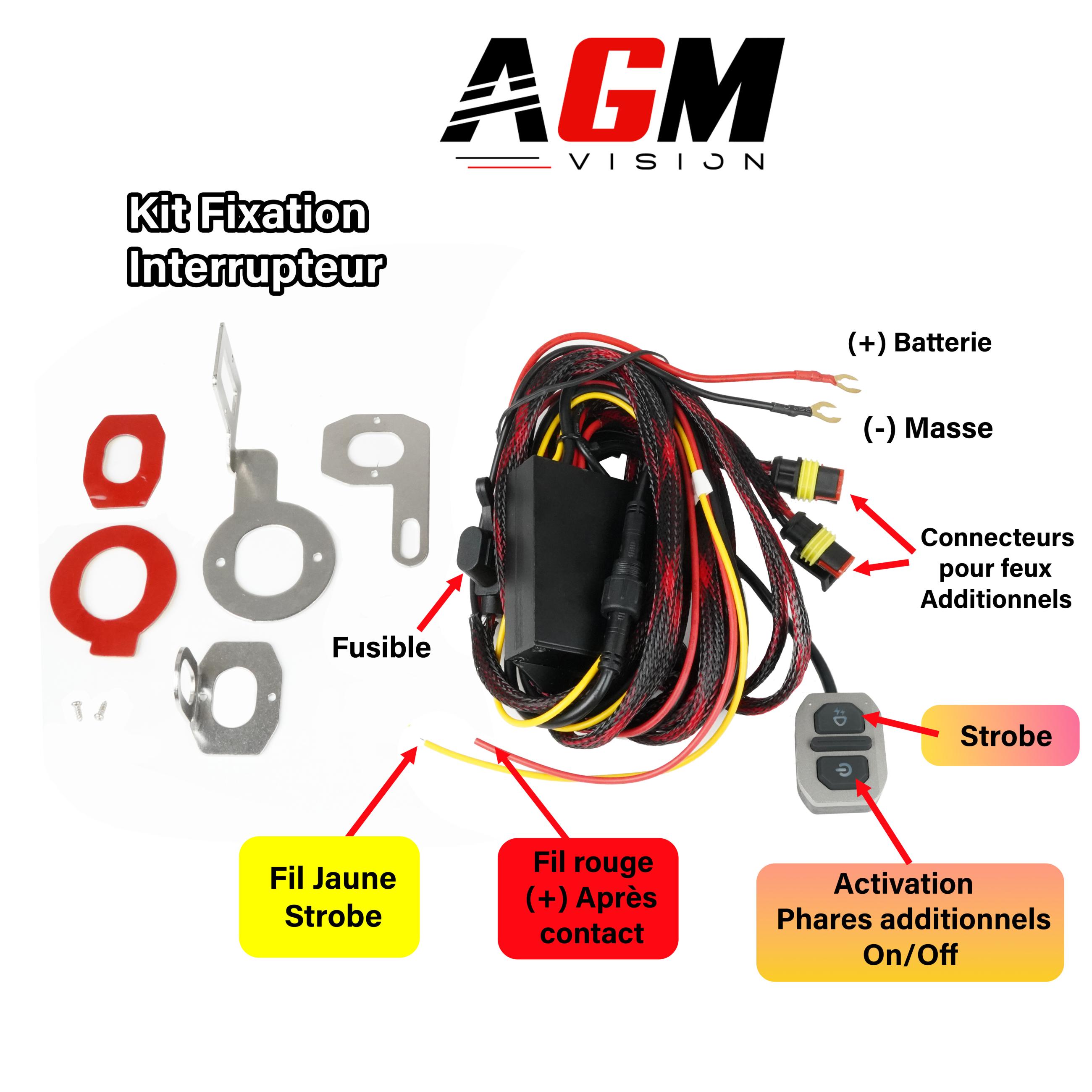 LEDヘッドライト＆ストロボバイク用配線