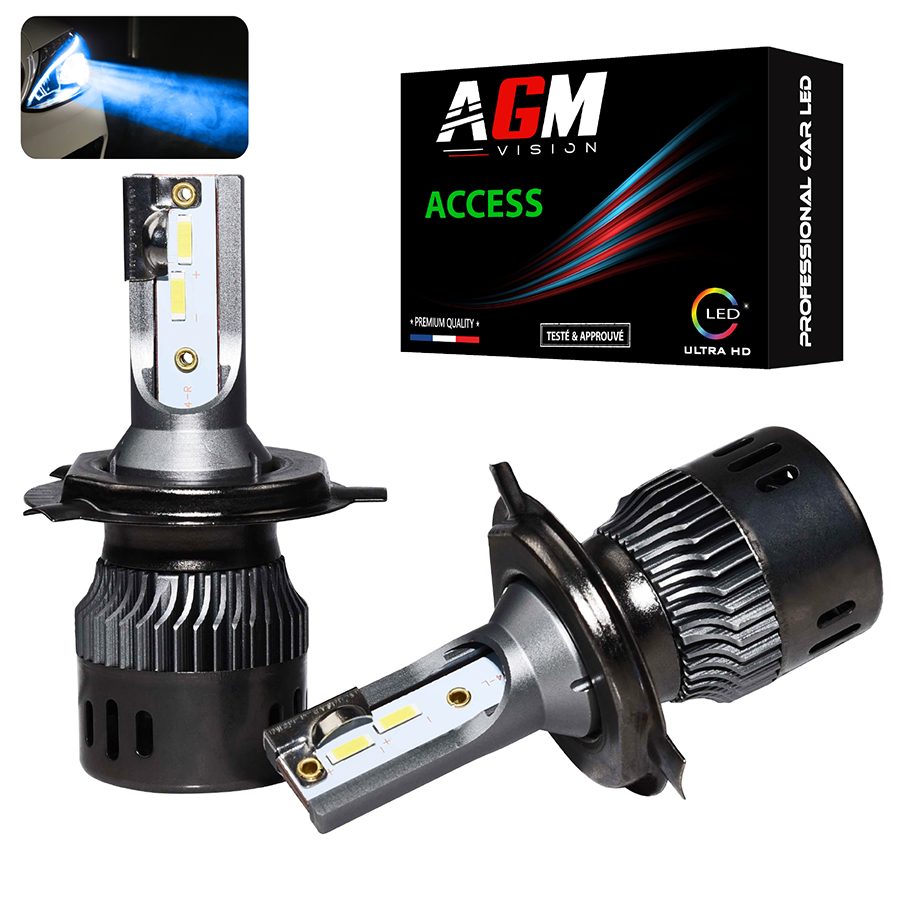 Kit Ampoules LED H4 ACCESS BLEU GLACE