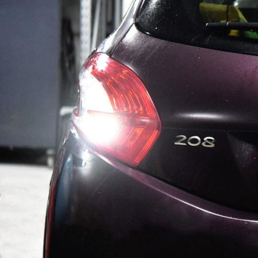 LED reverse light pack Peugeot 208 (2012 to 2019) - R10W bulb