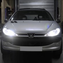 PACK LED Feux de Route Peugeot 206 de 1998 à 2009