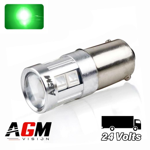 Lâmpada LED T4W BA9S OPTIC PLUS - VERDE - Caminhão 24 Volts