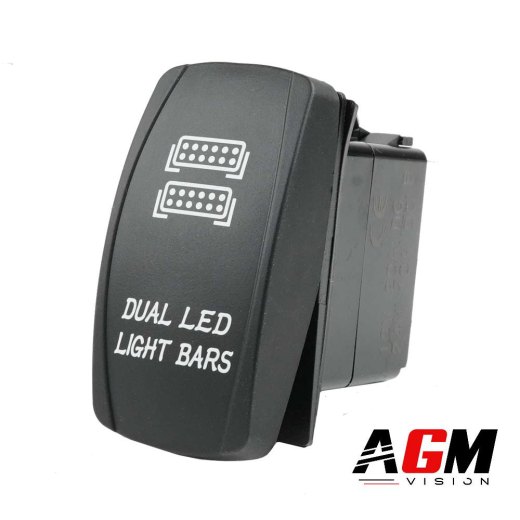 LEDダブルバー付きスイッチボタン（照明付き）