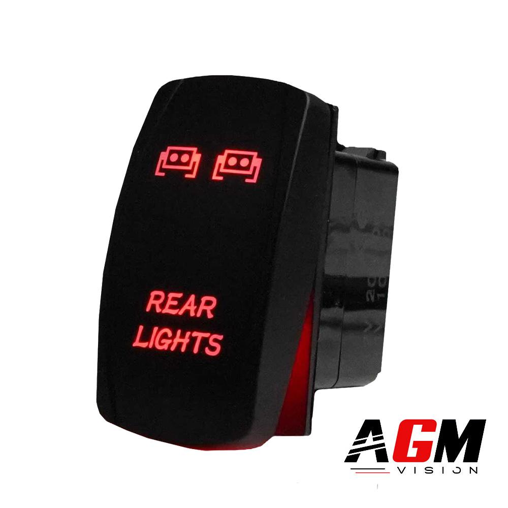 ダブルバーLEDバックギアスイッチボタン（照明付き）