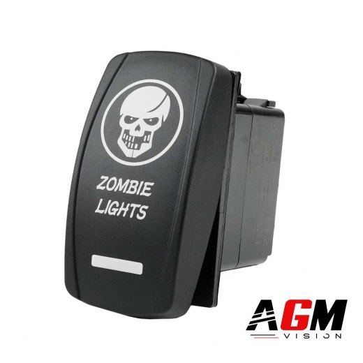Pulsante interruttore ZOMBIE LED (Con illuminazione)