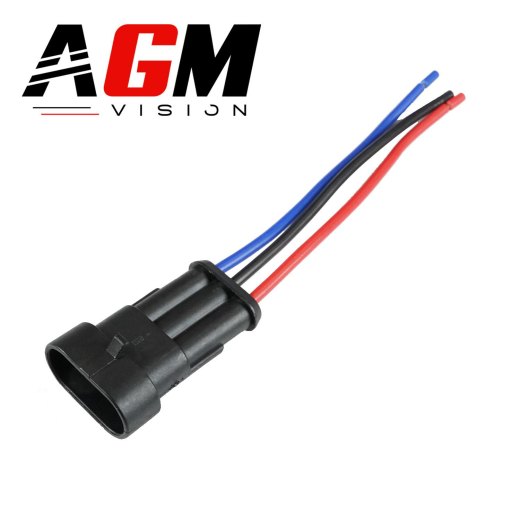 Premium 3-pin female Superseal connector