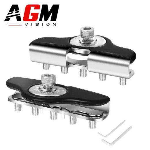 CONFEZIONE 2 SUPPORTI CON ATTACCO COFANO A MORSETTO EXTRA PIATTO PER FARETTO LED E BARRA LED