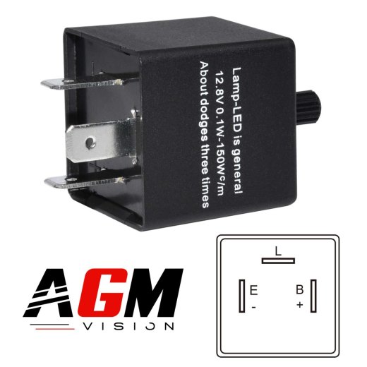 周波数調整付きLEDフラッシャーリレー – タイプ3