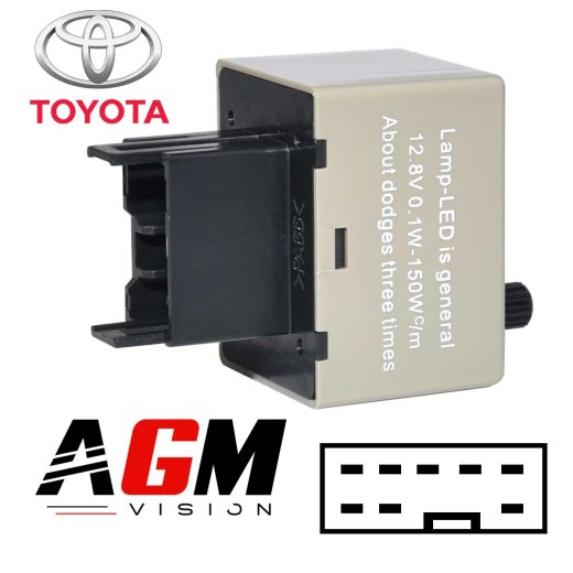 Relé de pisca LED com ajuste de frequência – Tipo 4