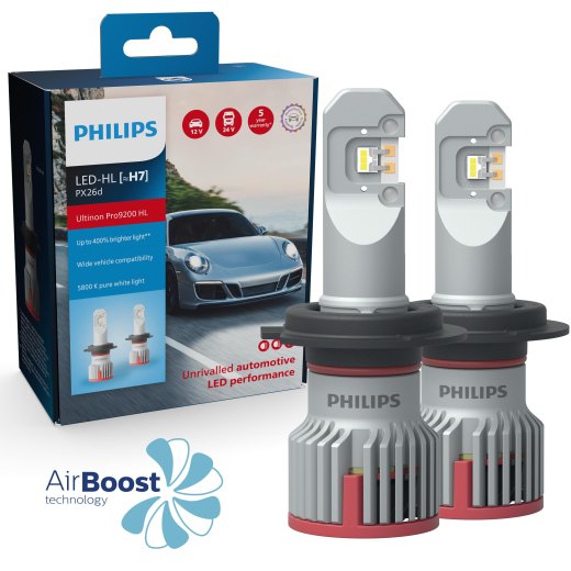 Kit lâmpadas H7 LED Philips Ultinon Pro9200 Boost (Não homologado)