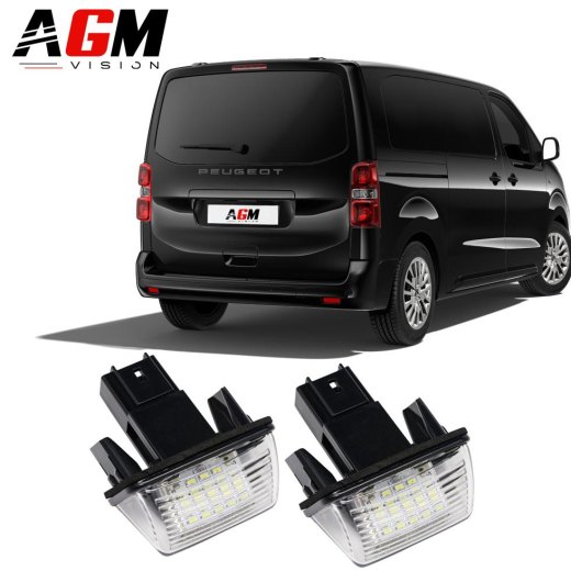 プジョー エキスパート 3 2016年から2025年（ハッチバック付き）用 ナンバープレート用LED照明パック