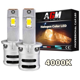 Image de Kit ampoules LED H3 VINTAGE GTS EVO R60W - Couleur halogène 4000K - Ventilé