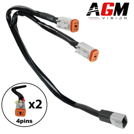 プレミアム4ピンデュースオスダブル延長ケーブル