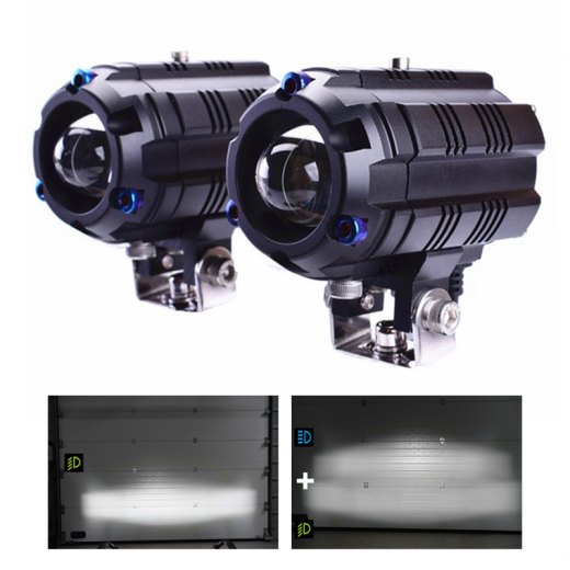 キット2ミニLEDヘッドライト/ハイビームBOOST 60Wバイク用