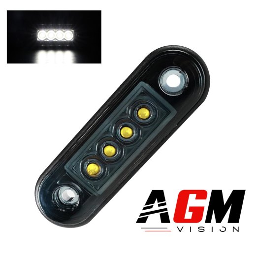 Feu de gabarit LED DARK NOVA (Blanc) - 8 CM