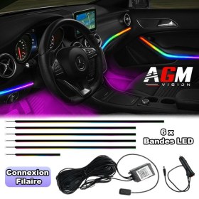 Image of Slim RGB Plus Interior LED Kit – Dashboard, doors and mats (wired)
