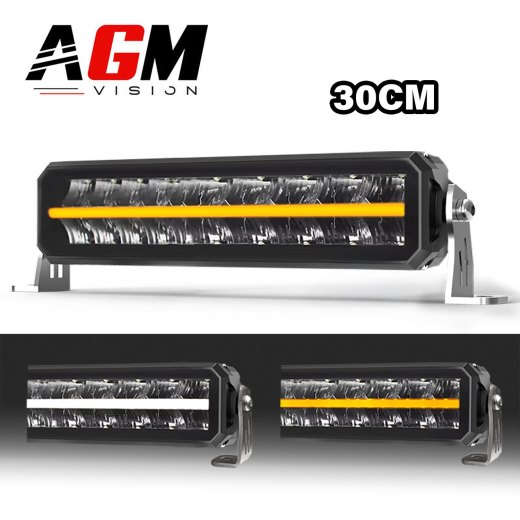 Double Row LED Bar Agri-Truck-4x4-V2 - Orange/White Position Light - 30 cm