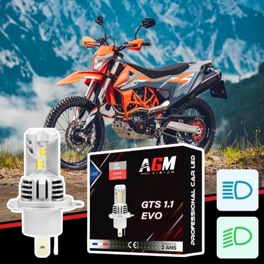Lâmpada LED farol baixo / alto para KTM SMC 690 R