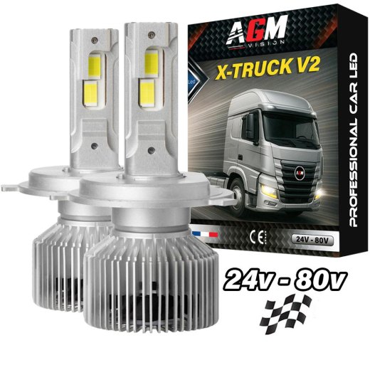 Kit Ampoules LED H4 X-TRUCK - V2 - 150 Watts - 25 000 lumens