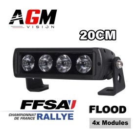 BARRE LED MOTO RALLYE DARK - 20cm, Flood