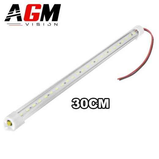 30cm LED室内ライト – 6000Kホワイト照明 12V バン・商用車・キャンピングカー用