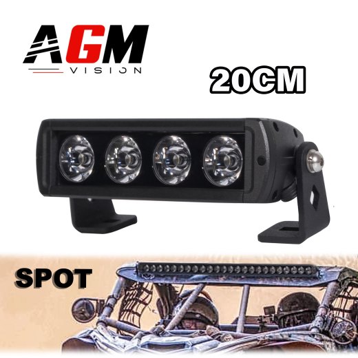 Barre LED Dark Offroad Spot Longue Portée - 20 cm