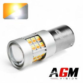 Ampoule LED P21/5W OPTIC Orange / Blanc