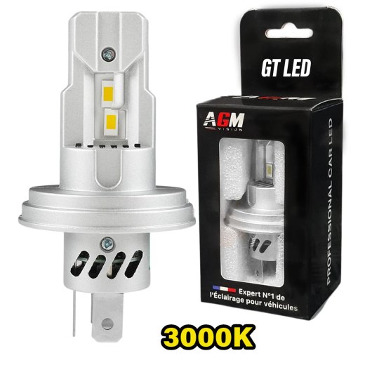 LEDバルブ R2 P45t GT - イエロー 3000K - クラシックバイク用