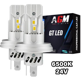 Immagine di Kit Lampadine LED R2 P45T GT - BIANCO 6500K - 24 Volt