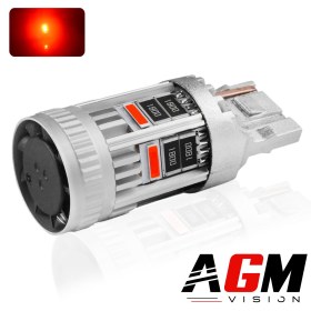 Image of LED Bulb T20 W21W - Luxoa Super Canbus - Red