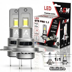 Imagen de Kit bombillas LED H7 GTR PRO 1.1 70W - Ventilado