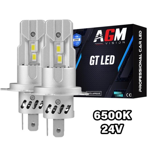 Kit Bombillas LED H4 GT - BLANCO 6500K – Especial Camiones & Vehículos Pesados (24V a 48V)