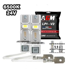 Image de Kit Ampoules LED H3 LP1 - 24V - Blanc 6500K